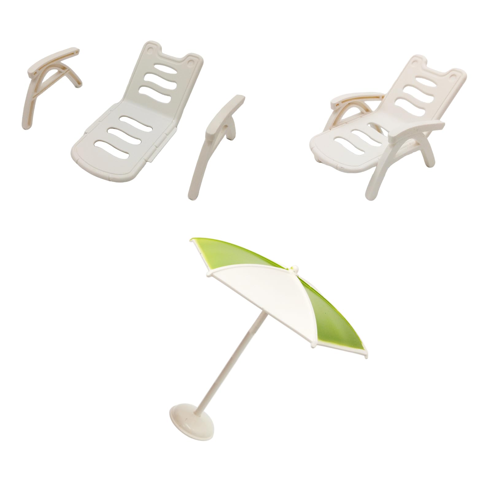 Dollhouse Furniture Accessories Set, Swimming Pool Mini House Furniture, Plastic Small Play House Accessories Toys Gift for Kids.