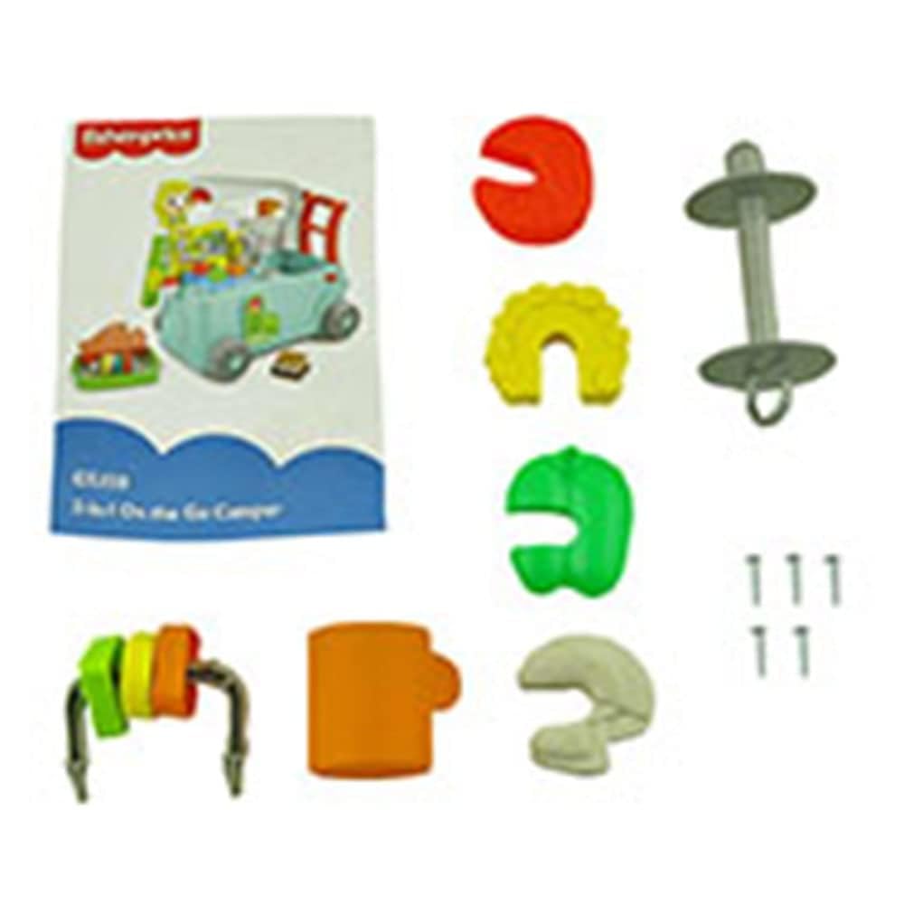 Replacement Parts for Fisher-Price Laugh & Learn 3-in-1 On The Go Camper - GTJ59 ~ Replacement Kabob Skewer with Veggies, Clacker Bar, Orange Cup