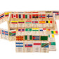 HSOMiD Wooden Educational Toys for Kids World Flag Learning Educational Toy (Domino)