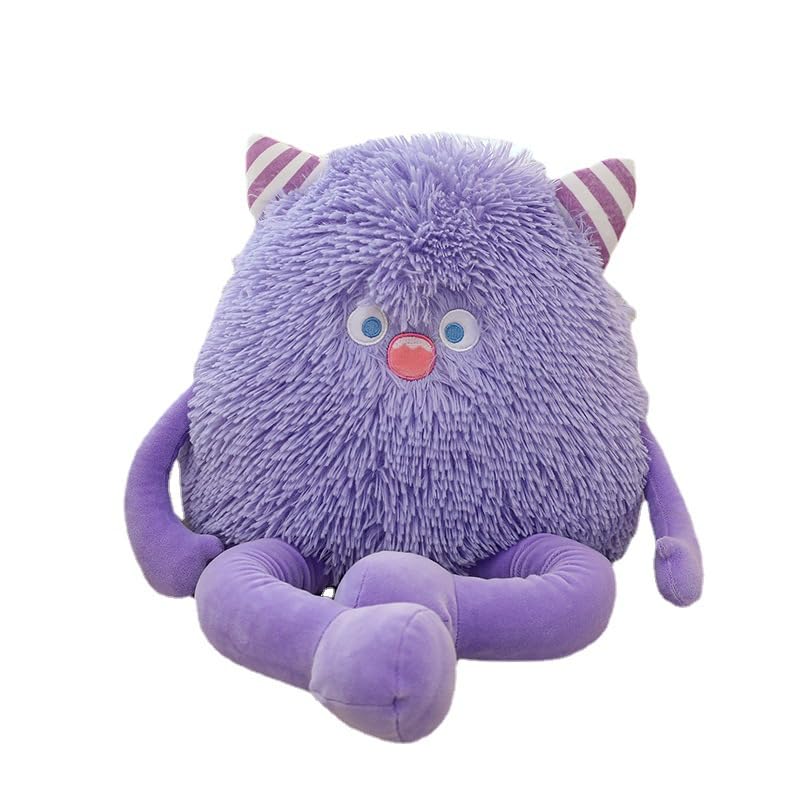 Arkdorz Cute Monster Plush Toy,12.6''Soft Monster Stuffed Animal Plush Pillow Gifts for Kids Boys Girls (Purple)