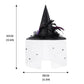 SSPalu Halloween Deluxe Witch Hat Veils Spiders Feathers Felt Wizard Cap Women Men Wide Brim Pointed Hat Party Carnival Cosplay Costume