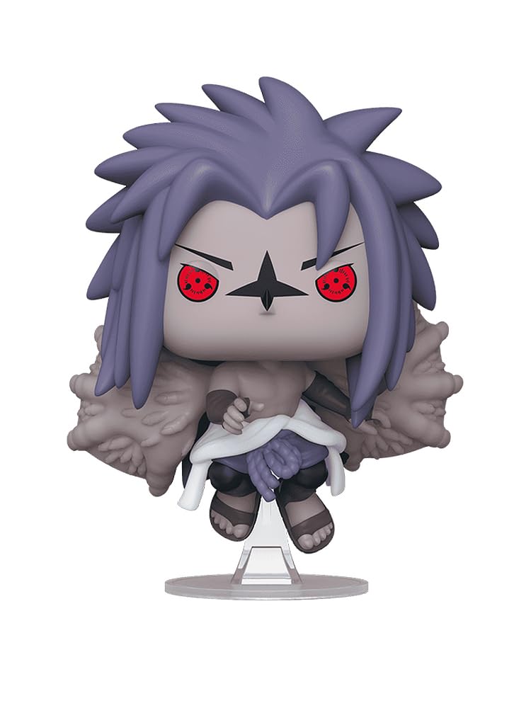 Funko Pop! Anime: Naruto Shippuden - Sasuke Uchiha (Curse Mark 2) Exclusive Vinyl Figure Bundled with Box Protector