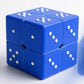 Speed Cube 2x2 3D Relief Effect Braille Magic Cube Puzzle,IQ Games Puzzle Special for Blind,Vision Weakness, 5cm