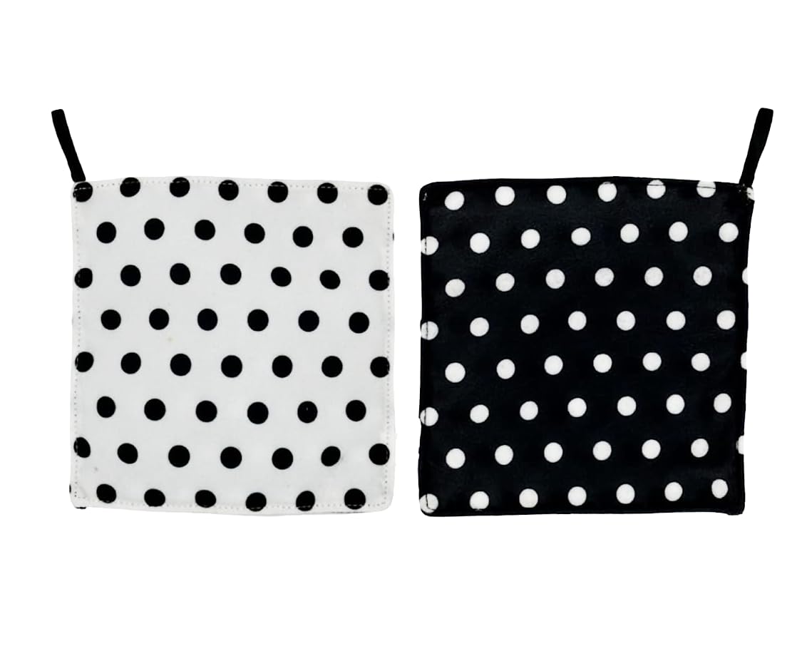 Original Baby Paper - Crinkle Teether and Sensory Toy for Babies and Infants | Black and White Stripes & Black and White Dots 2pk | Non-Toxic