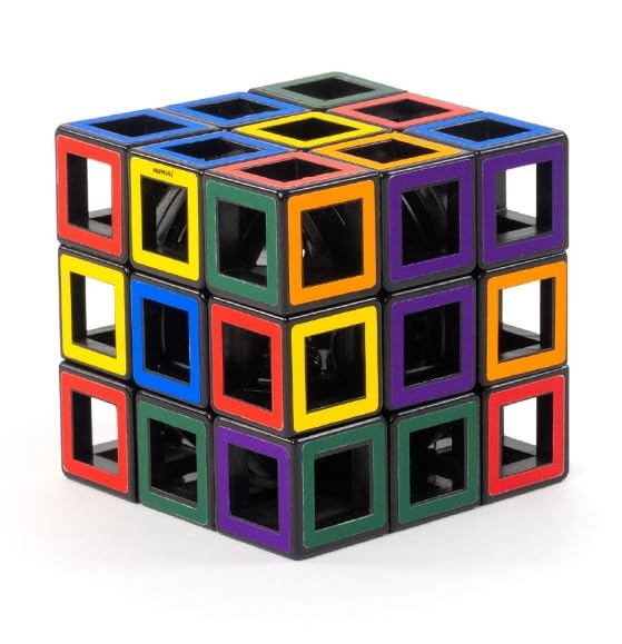 Meffert's Hollow Cube - The Original 3x3 Transparent Cube Brainteaser Puzzle from Recent Toys - Travel Friendly Fun for Ages 9 to Adult