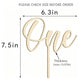 PALASASA First Birthday Wood One Cake Topper,1st Birthday Cake Decor