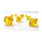 DND Dice Set-Chessex D&D Dice-Lab Dice 6: Borealis: 7Pc Polyhedral Canary/White Luminary (w/Bonus die) Dice Set-Dungeons and Dragons Dice Includes 7
