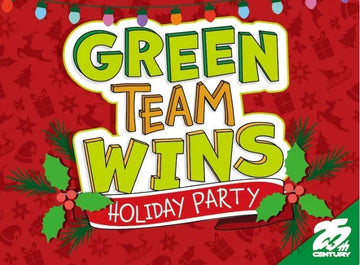 25th Century Games Green Team Wins Holiday Party - Strategy Board Game - for 3 to 12 Players and Ages 10+