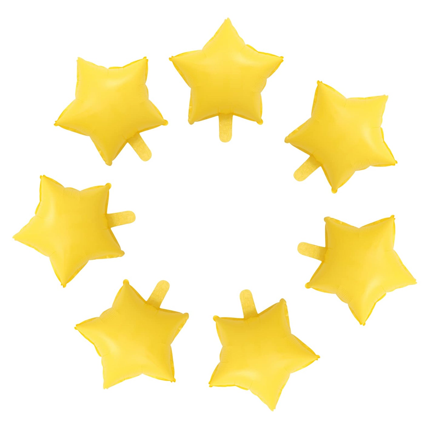 ZHENGYE 10 Pcs Yellow Star-Shaped 18 Inch Foil Balloons Happy Birthday Party Balloons Decoration