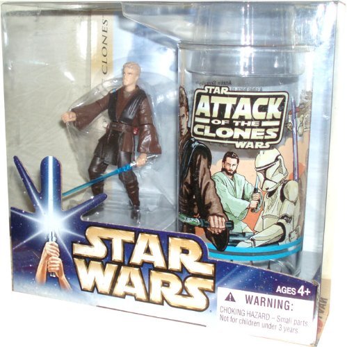 Star Wars Anakin Skywalker Toy 3.75-inch-Scale Attack of the Clone Collectible Action Figure, Kids Ages 4 and Up