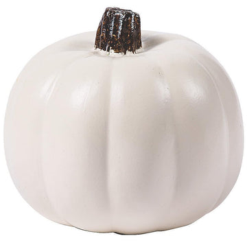 Fun Express White Craft Pumpkin - 5 inch - DIY Halloween and Fall Home Decor