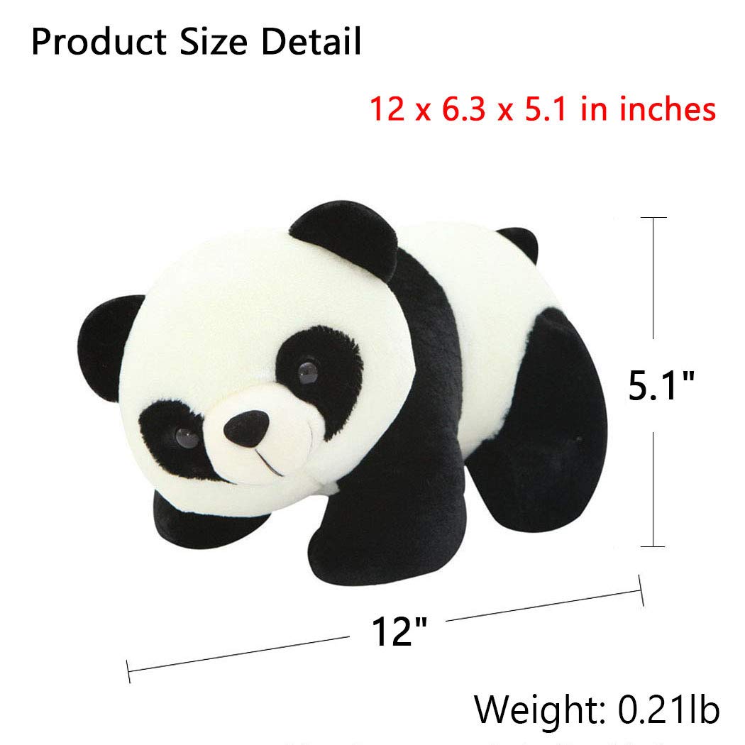 VSFNDB Stuffed Panda Animal Plush Toy 12 Inches Animal Stuffed Plushies Super Soft Cute Cuddly Pillow Cushion Stuff Dolls Birthday Xmas Gifts