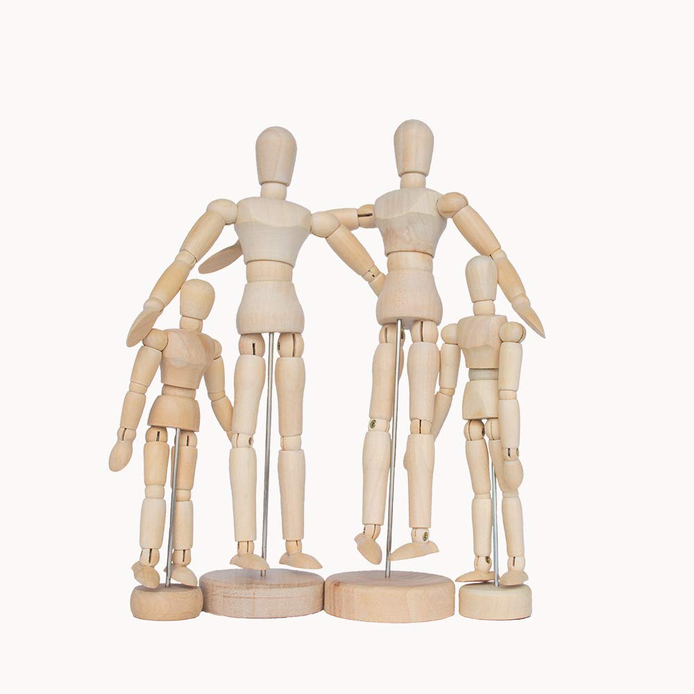 ZXZCTTC Wooden Manikin Mannequin Sketching Lay Figure Drawing Model Aid Human Figure Artist Draw Painting Model Mannequin Jointed Doll for Art Drawing