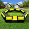 15Ft Gaga Ball Pit Inflatable with Built-in Blower Indoor & Outdoor Portable Gaga Ball Pit Blow Up Gaga Pit Game Court for Backyard, Camp, Family Fun