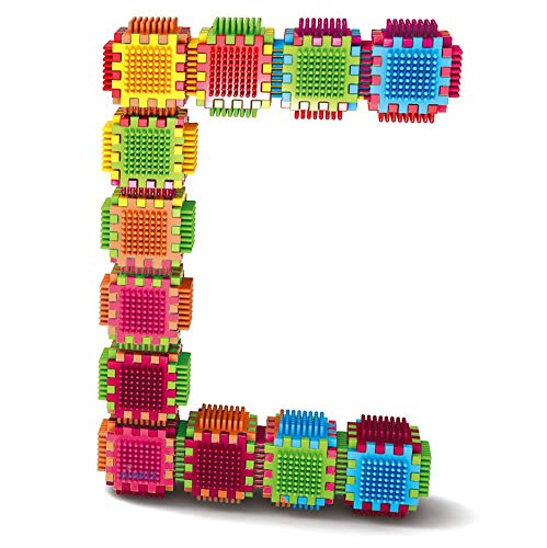 Dimple 360-Piece Set Large Stacking Blocks and Interconnecting Building Set, Makes 60 Blocks, for Boys & Girls, Educational Fun, Great Toy for Child