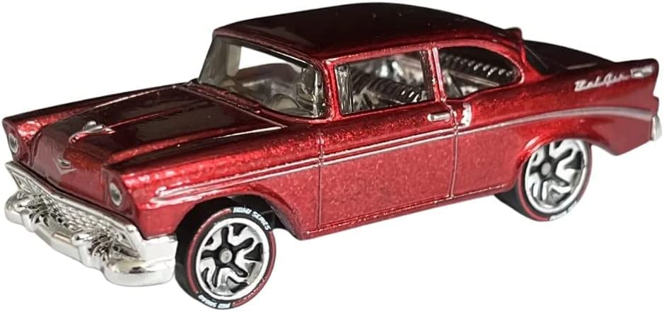 Hot Wheels id Uniquely Identifiable Vehicles Red 56 Chevy Bel Air