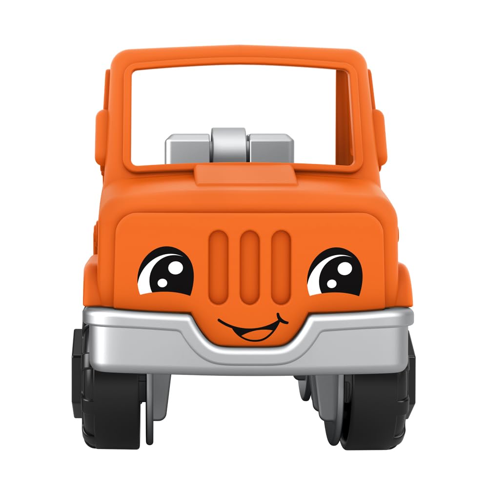 Little People Replacement Part for Fisher-Price Preschool Tow Truck Garage Playset HNJ29 - Replacement Orange and Gray Tow Truck