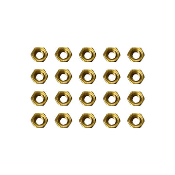 EBCO 10x Trucks & 40x Screws & 20x Nuts & Spanner Tool for 96mm Fingerboard Skateboard Wooden Deck Parts Kit