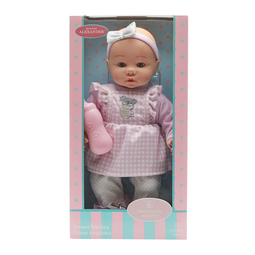 Madame Alexander 14-Inch Sweet Smiles Light Skin Tone Cuddly Koala Baby Doll