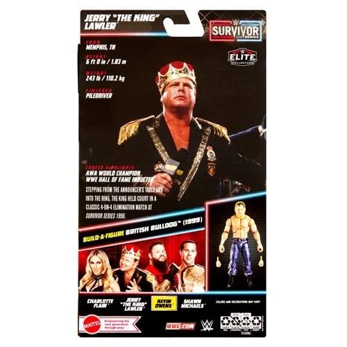 WWE Survivor Series Jerry Lawler Elite Action Figure