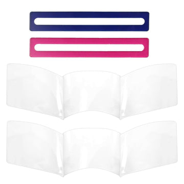 4Pcs Mahjong Card Sleeve and Line Finder for Mahjongs Beginners and Lover