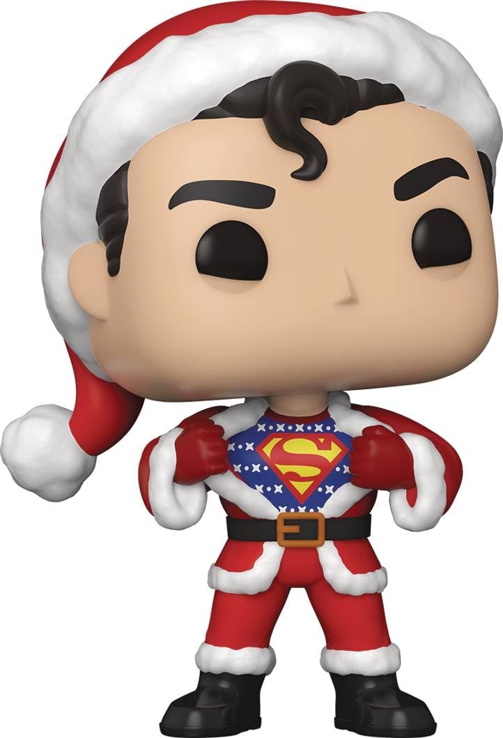 Funko Pop! DC Heroes: DC Holiday - Superman with Sweater, Multicolor, 3.75 inches (50651)