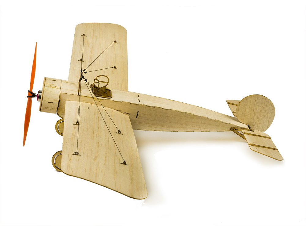 Dancing Wings Hobby Balsa Wood Airplane Fokker E 378mm Laser Cut Aircraft Need to Build (K0802)