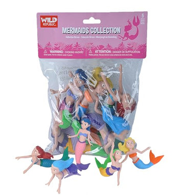 Wild Republic Polybag Mermaid Figurines - 12"