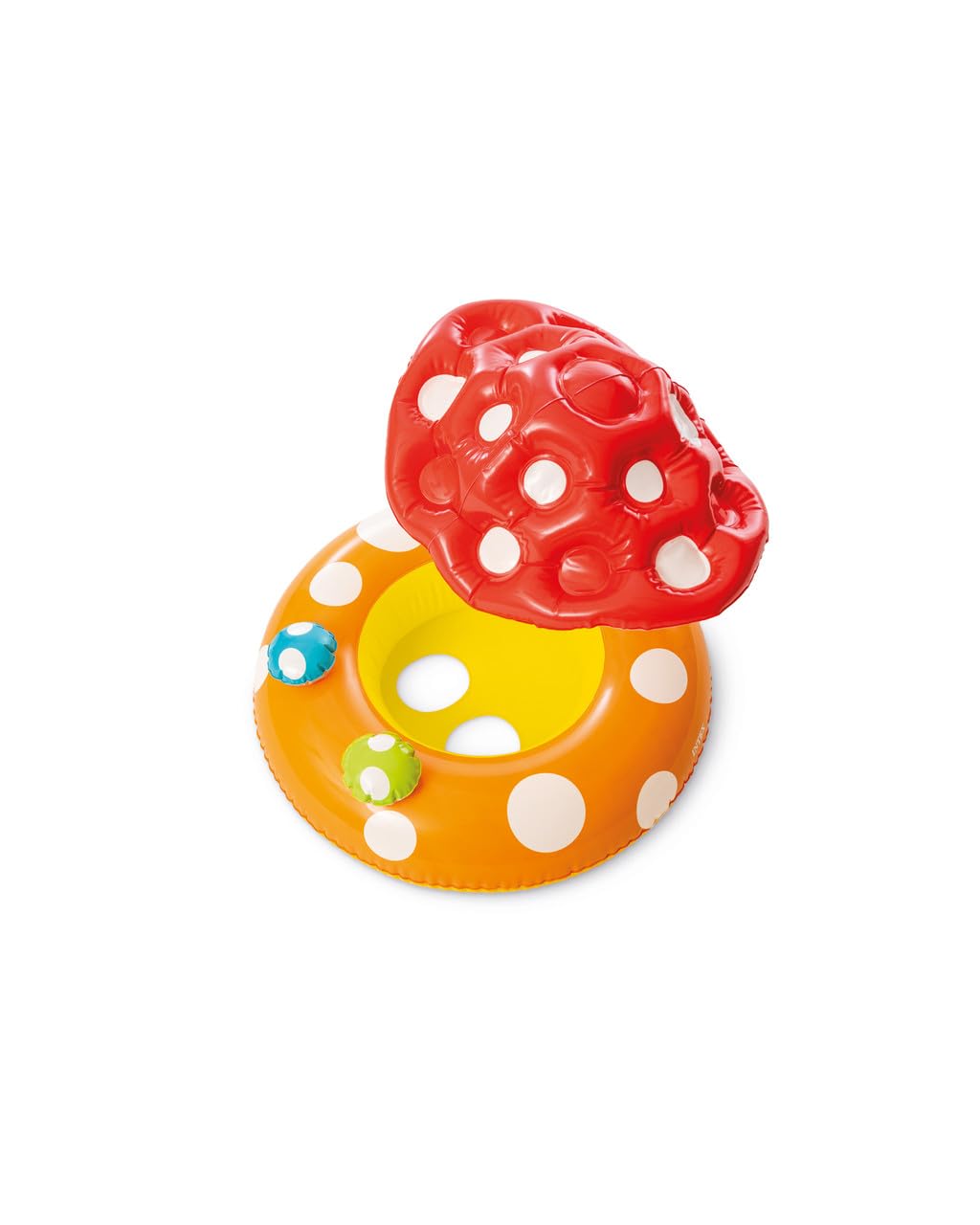 INTEX Mushroom Kiddie Pool Float, Children's Inflatable Mushroom Shaped Seat and Sun Shade