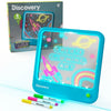 Discovery Neon Glow Drawing Board - LED Drawing Tablet for Kids| 8 Light Effects, 3 Washable Markers| Doodle Board Sketch Pad Art Kit| Built-in