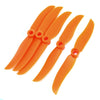 uxcell 5pcs Orange RC Helicopter Motor 6mm Shaft EP-5030 Propeller Prop Set