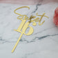 Bejotaa Sweet 16 Cake Toppers Mirror acrylic gold