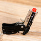 Rubber Band Gun New Generation Upgrade Mini Metal Foldable Toy Gun Keychain Quickly Shoot 8 Rubbers Orange tip Effectively identifiable Toy Gun Comes