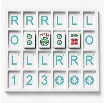 Eccentfit Mahjong Practice Board 3D Printed Solo Trainer with RLO Charleston Guide & 24 Slots - Training Aid for Learning 2026 New Card Patterns