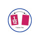 EAI Education Fraction Tiles Without Tray: Numbered - Set of 51