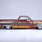 1965 El Camino Lowrider Candy Red Metallic with Graphics Lowriders Series 1/25 Diecast Model Car 32543CRD