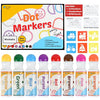 Enday Washable Dot Markers for Toddlers 1-3 - 8 Colors, Activity Sheets and Stencils Included - Bingo Daubers, Dot Art, Dot Markers for Toddlers 2-4