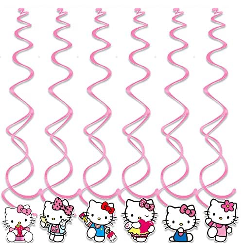 24pcs Children Party Hanging Swirls, Children Ceiling Streamers Birthday Decorations (1)