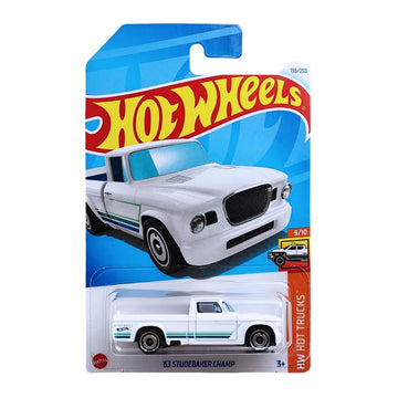 Hot Wheels 63 Studebaker Champ (White), HW Hot Trucks 9/10