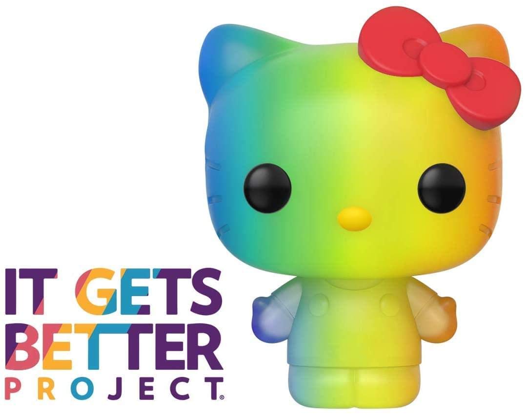 Funko Pop! Sanrio: Pride 2020 - Hello Kitty (Rainbow), Multicolor, 3.75 inches