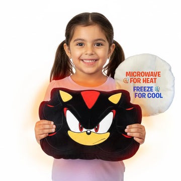 Mighty Mojo Shadow Pouch Pal -10”- Heatable & Cooling Plush Pillow with All-Natural Seed Pouch | Microwavable Comfort for Toddlers | Huggable, Ready