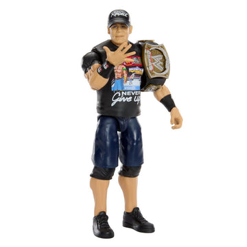 WWE John Cena Main Event Series Champions 2026 Action Figure with Title Belt, 6-inches