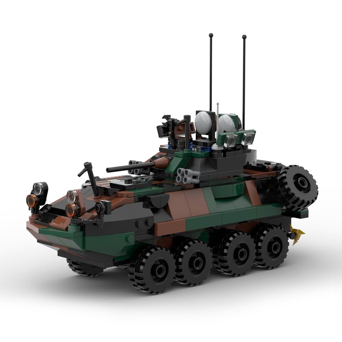YounggDiy LAV-25 Infantry Fighting Vehicle Model Building Blocks Set, MOC-126469Army Construction Model Toy for Adult, Display and Collectible Toys