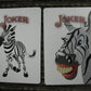 Zebra Deck Playing Cards by Bicycle Black White Striped