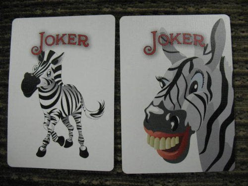 Zebra Deck Playing Cards by Bicycle Black White Striped