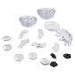 Coolplay 3D Crystal Puzzle for Children, Soccer Puzzle Ball for Adult Black and Transparent - 76 Pieces