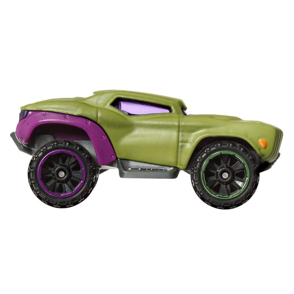 Hot Wheels Character Cars, Marvel Hulk, Toy Vehicle for Kids Aged 3 and Up