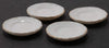 International Miniatures by Classics Dollhouse Miniature Fluted Edge Dinner Plates with Gold Trim