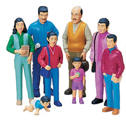 Cre8tive Minds Multi-Ethnic Pretend Play Family Set - 32 Pieces