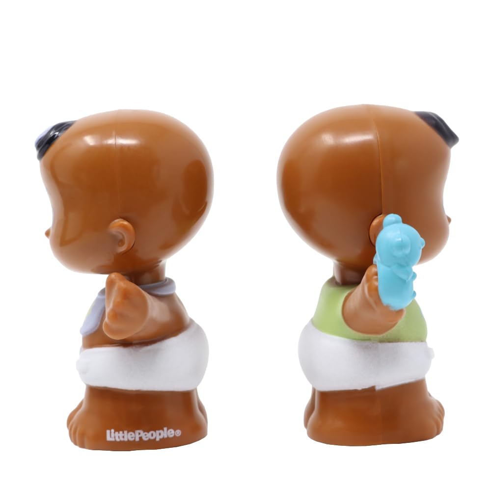 Fisher-Price Replacement Parts for Collectible Little People Babies Family Dollhouse Twins Playset GVH47 - Replacement Baby Boy and Girl